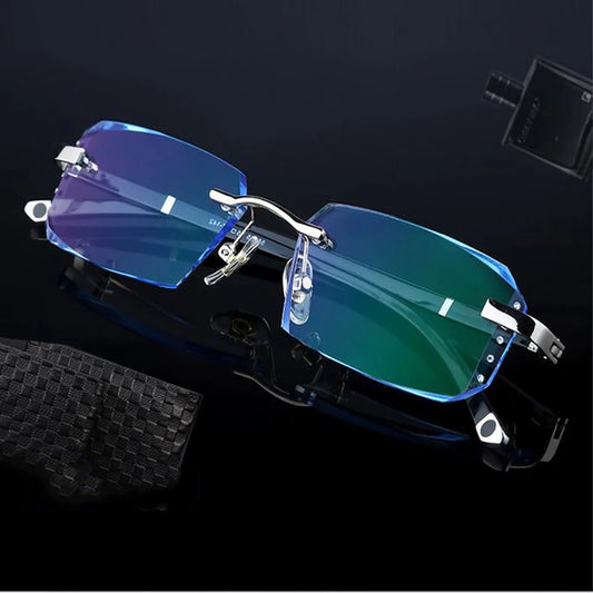 Men’s Frameless Anti-Blue Reading Glasses