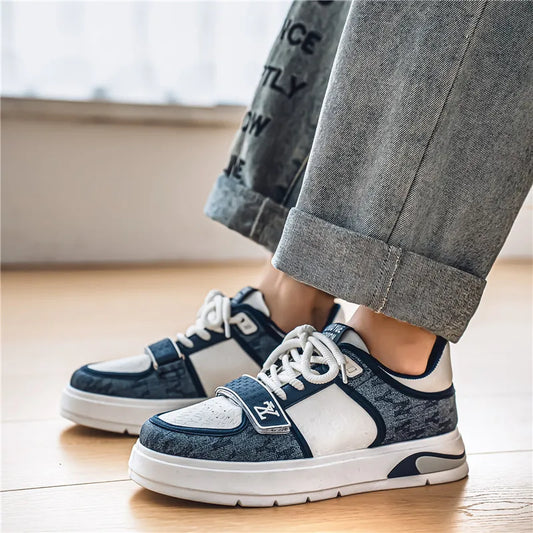 Men’s Blue Designer Street Sneakers